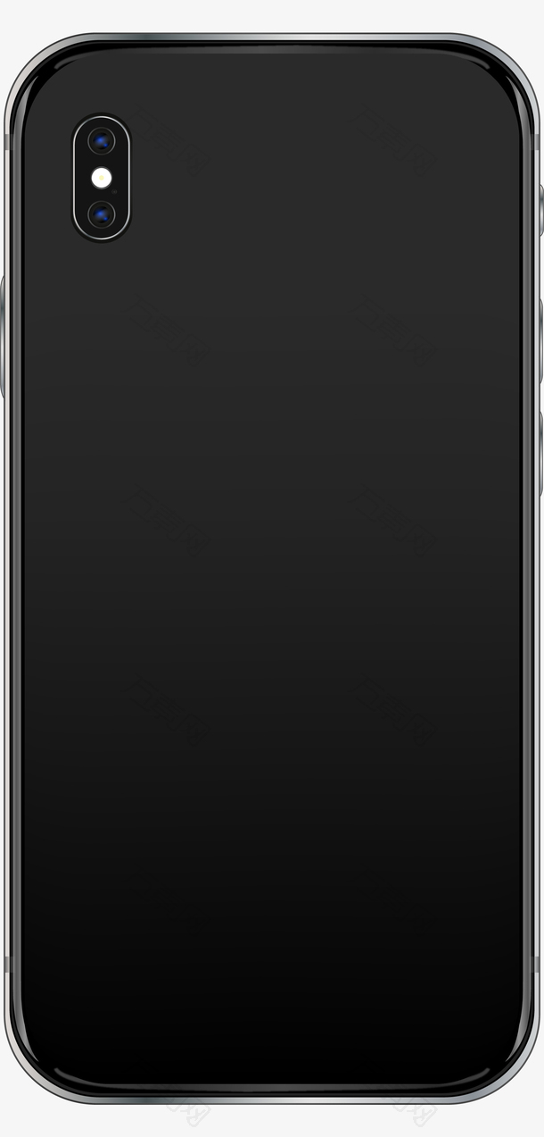 黑色iPhoneX手机背面