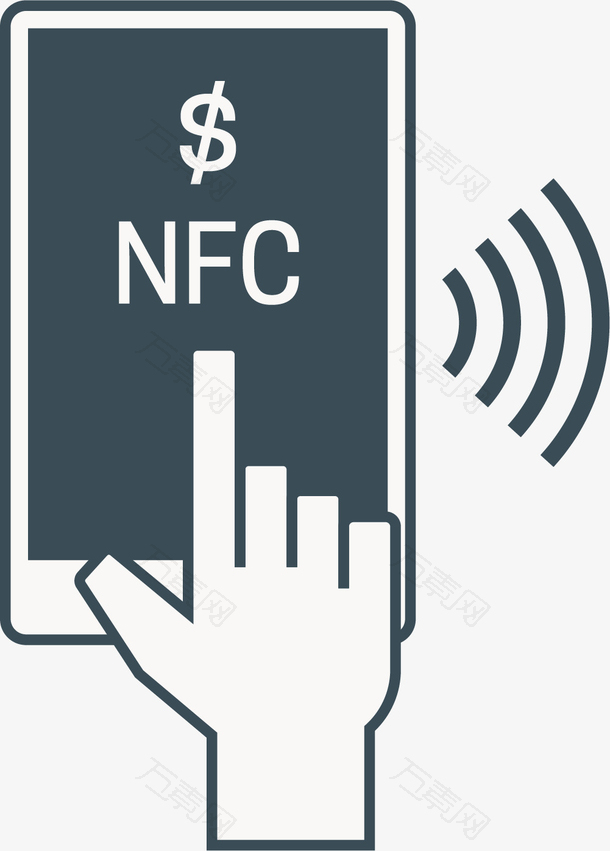 手机移动支付矢量NFC