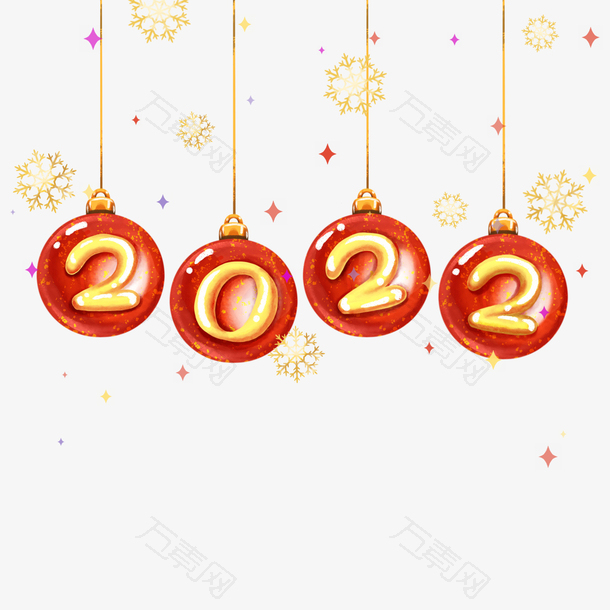 圣诞挂饰2022新年圣诞节红色彩球雪花