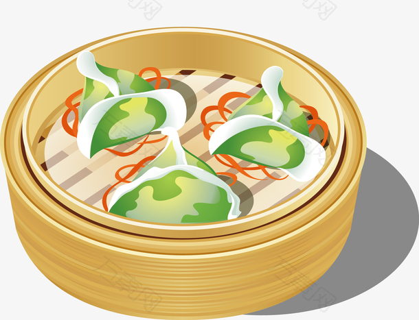 卡通三角形饺子设计图