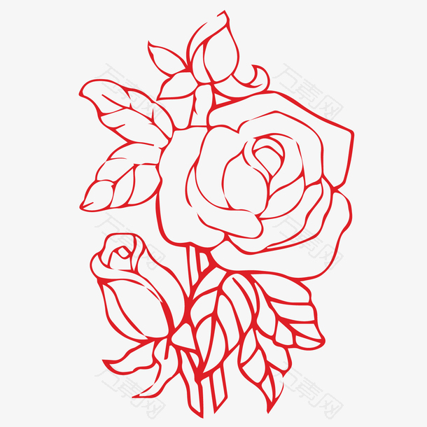 玫瑰花背景设计素材