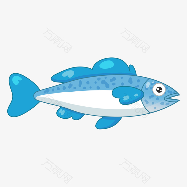 矢量世界海洋日蓝色鱼