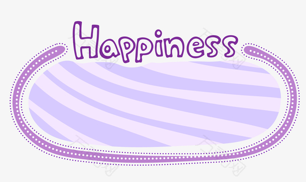 儿童节粉紫色椭圆可爱卡通字母边