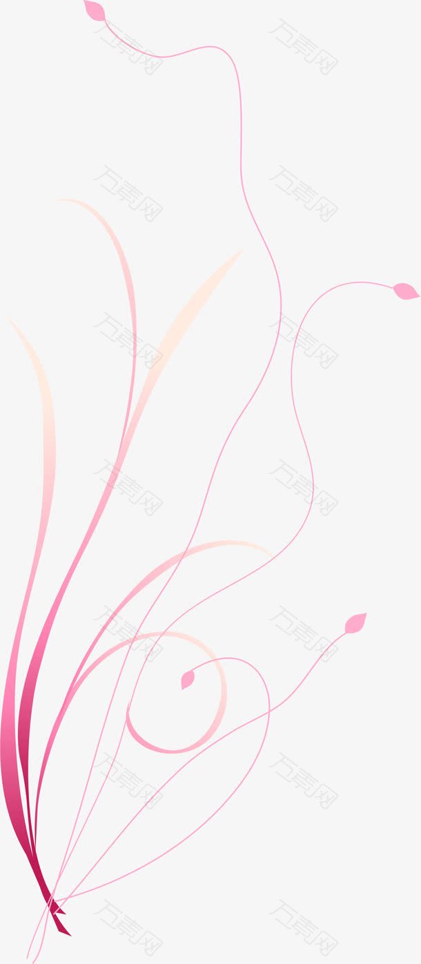 粉色线条花纹