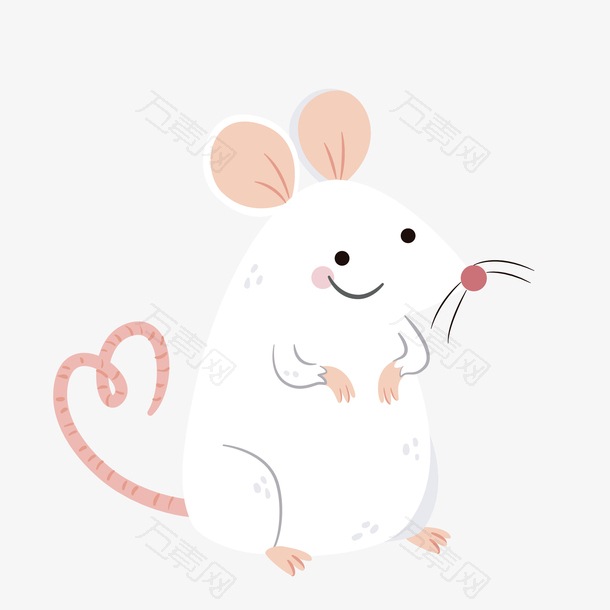高级白色设计老鼠