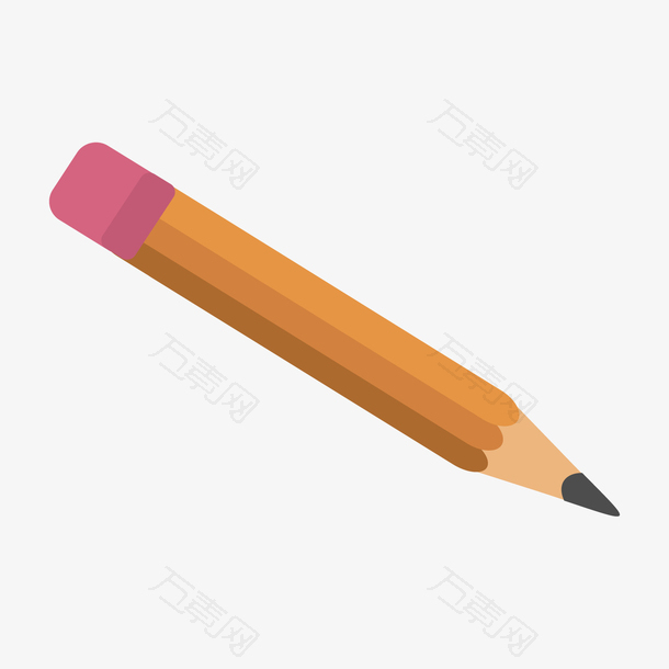 彩色创意铅笔文具元素