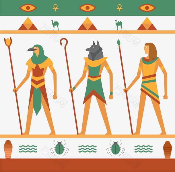 古老埃及人物图腾