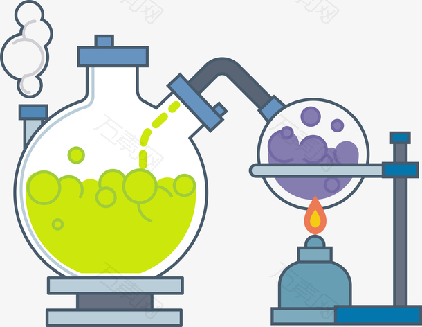 矢量生物化学科学图标