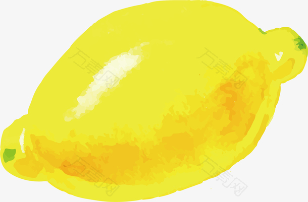 矢量手绘水果柠檬