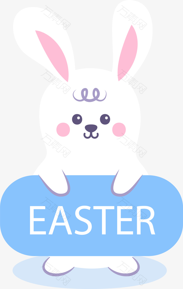 西方节日兔子装饰图案