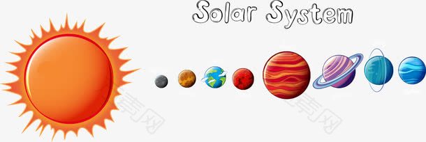 矢量太阳与九大行星