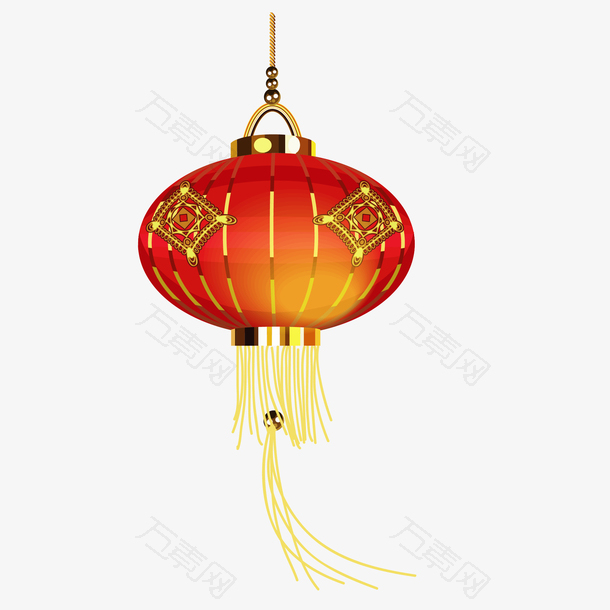 新年中国风节日灯笼矢量图