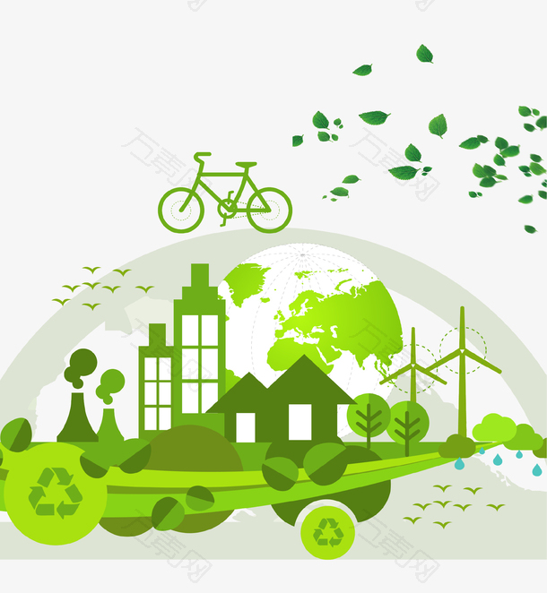 绿色清新创意保护环境海报设计