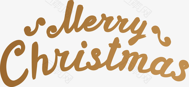 圣诞节艺术字字母