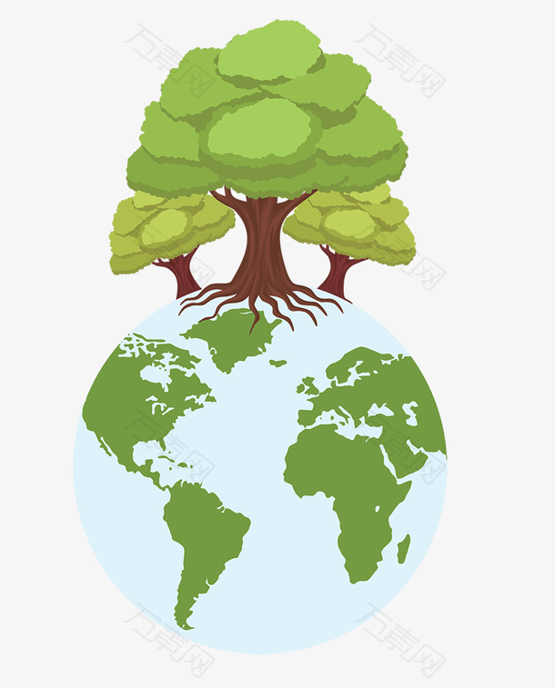 保护环境植树造林生态环境H5背景