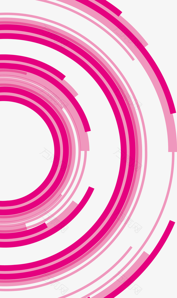 创意粉色圆圈海报设计