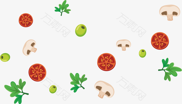 矢量图水果和蔬菜