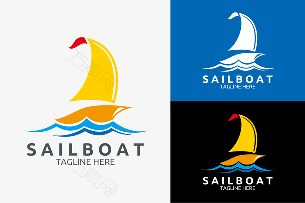 海浪帆船logo