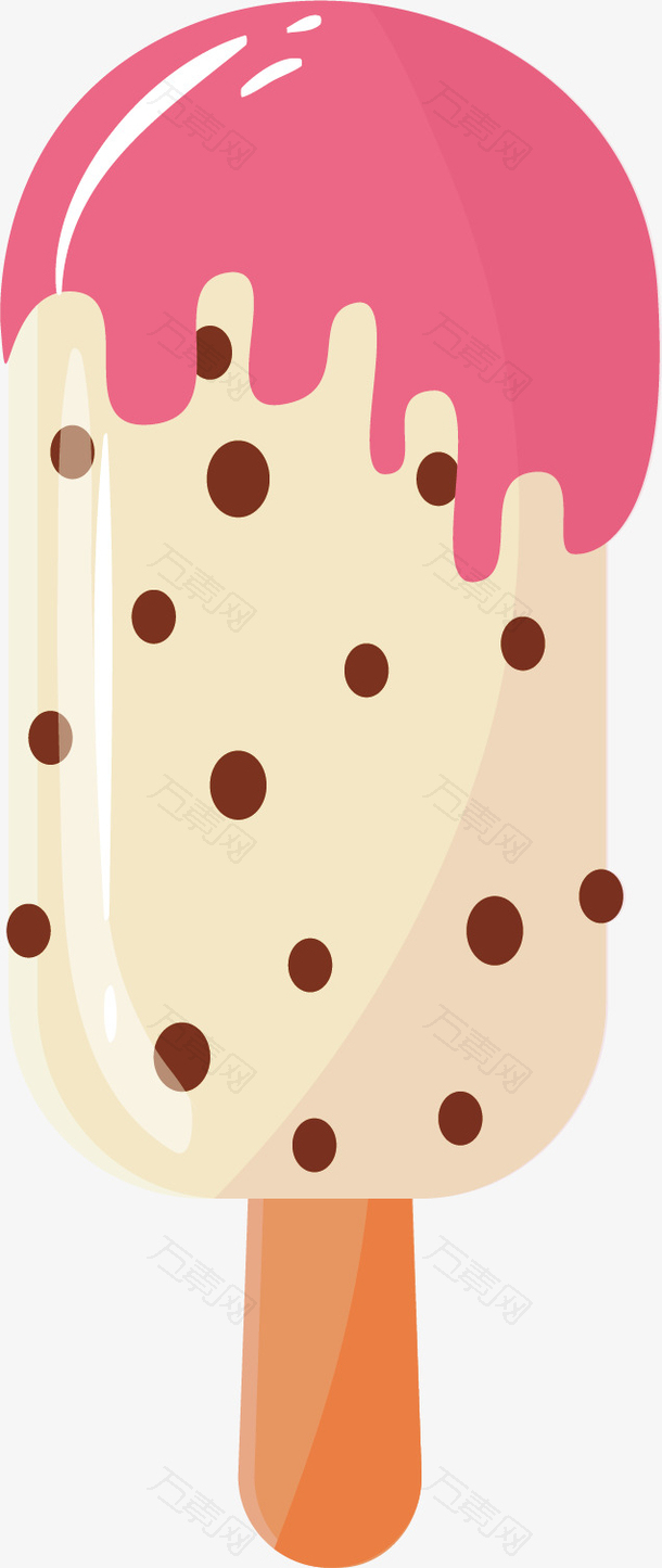 矢量图美味冰淇淋