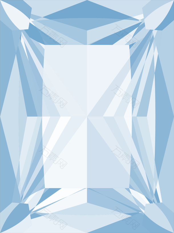 透明几何形状钻石素材