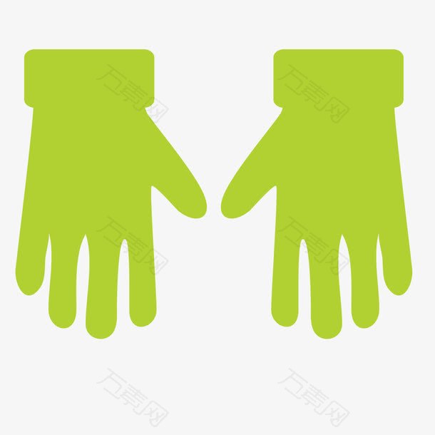 绿色工人手套