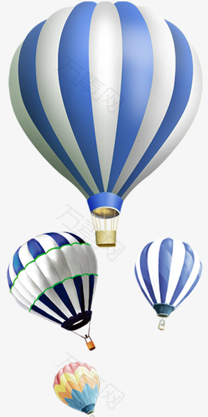 热气球浪漫梦幻漂浮素材