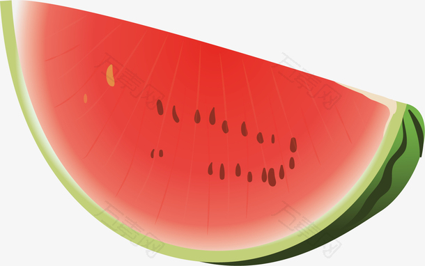 矢量图红色的西瓜瓤