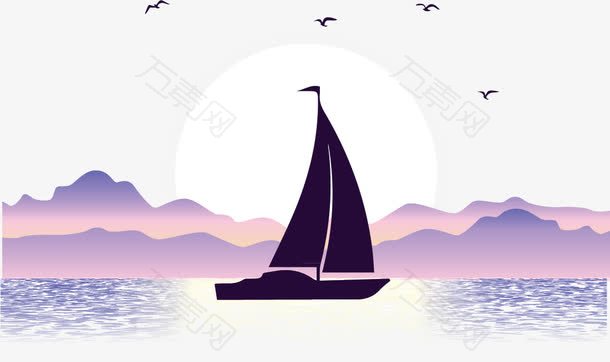 海洋帆船海鸥