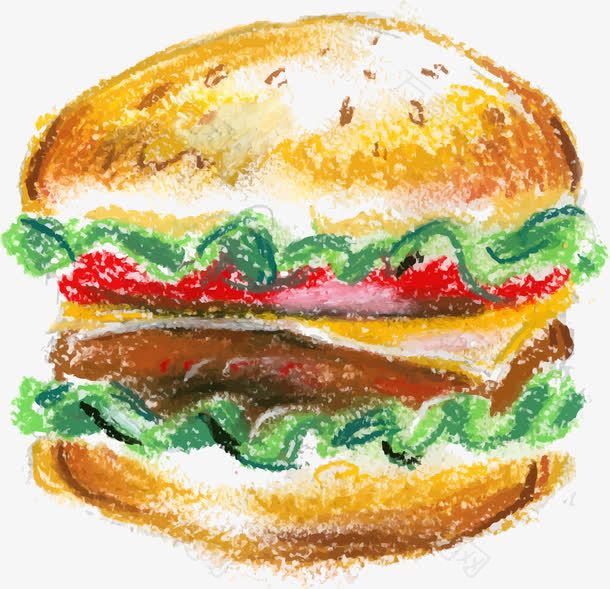 彩绘快餐食品图片