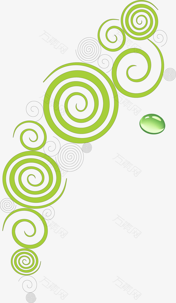 绿色水滴藤蔓