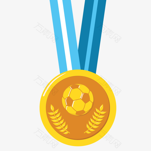 足球运动徽章矢量素材