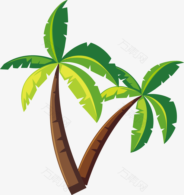 夏季椰子树设计图