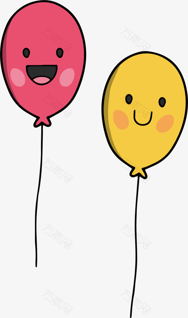 彩色笑脸气球