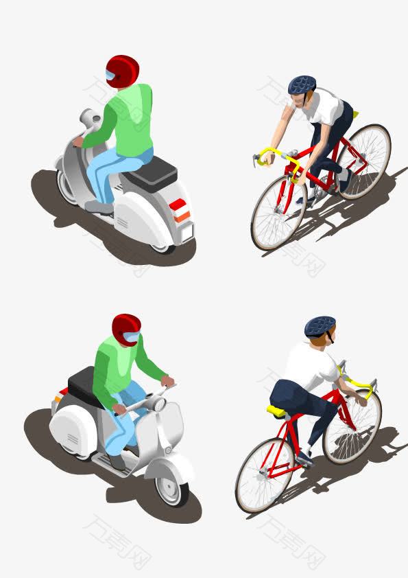 交通工具摩托车自行车