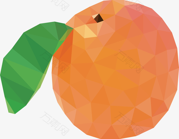 几何矢量水果李子设计元素