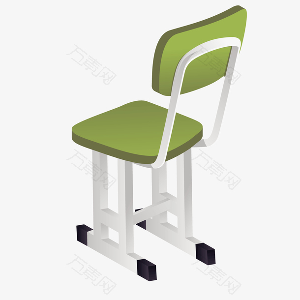 绿色质感学生椅子