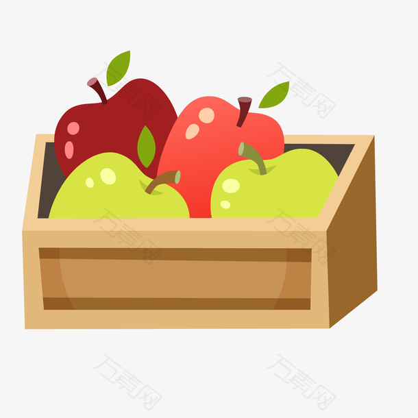 一箱扁平过的水果