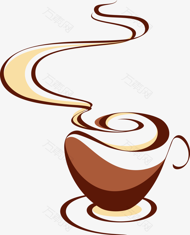 手绘饮料咖啡图