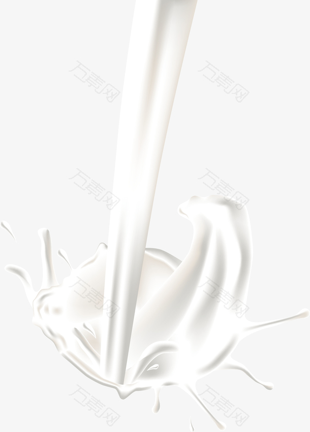动态牛奶矢量素材