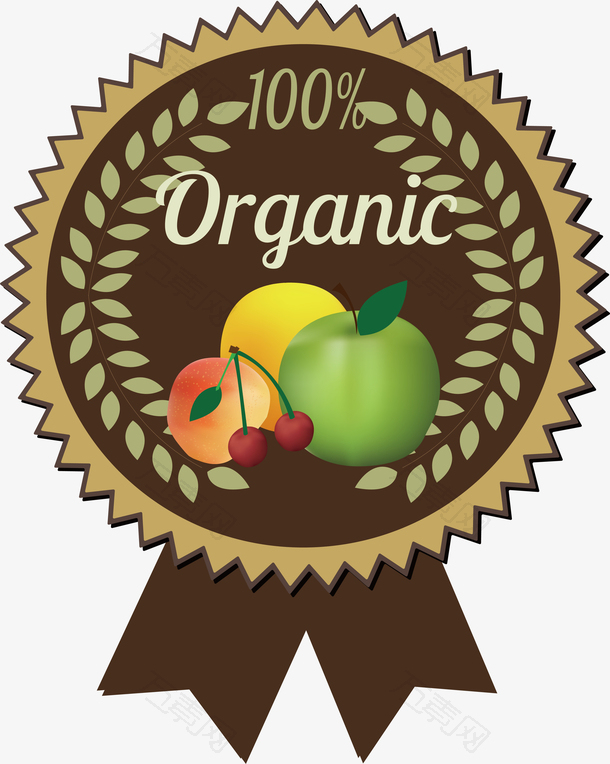 卡通水果品质logo设计
