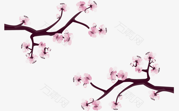 日本粉红浪漫樱花