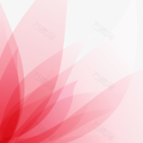 矢量粉色花瓣装饰