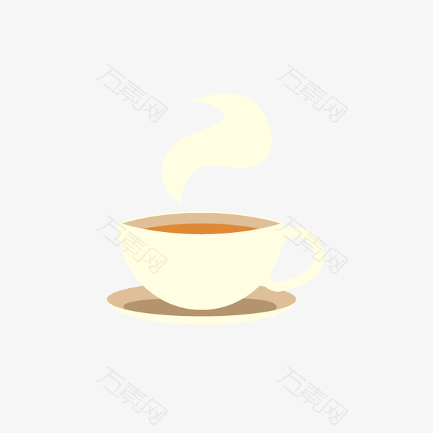 茶杯咖啡杯黄色飘香