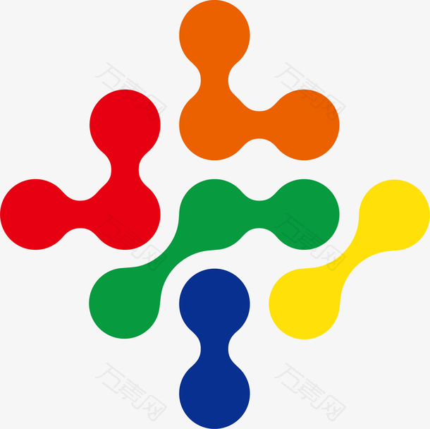 彩色的互联网公司logo