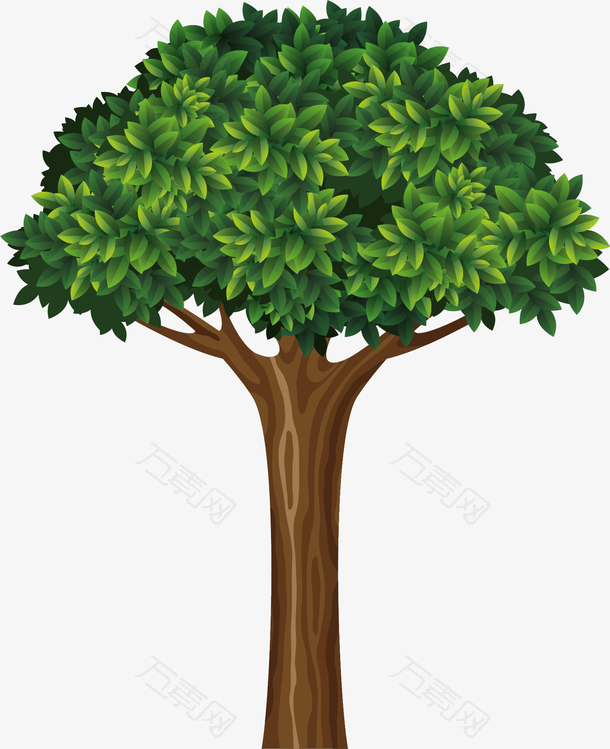 植物绿色大树