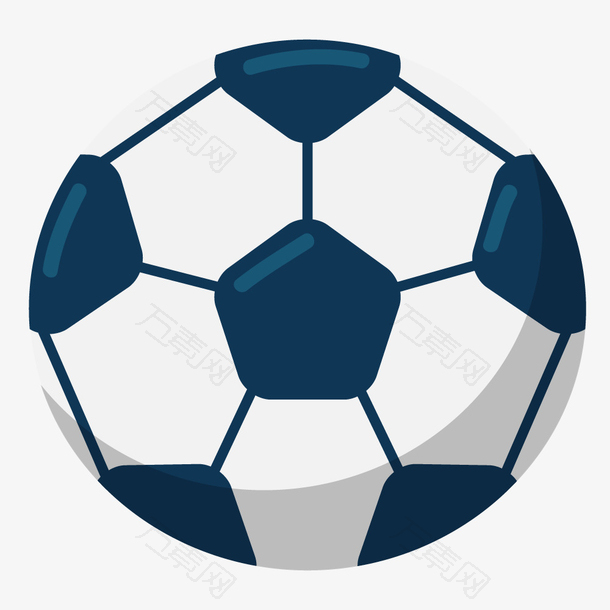 足球运动双色足球图标矢量素材