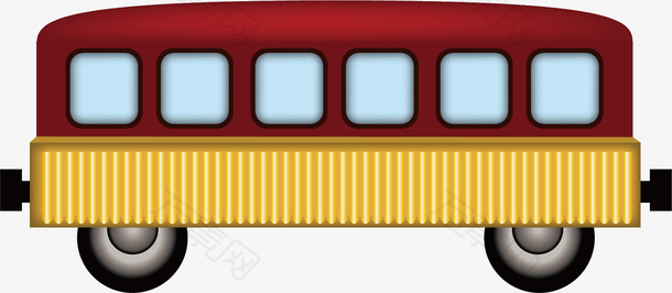火车红色火车车厢