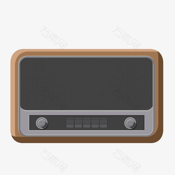 卡通复古的收音机设计
