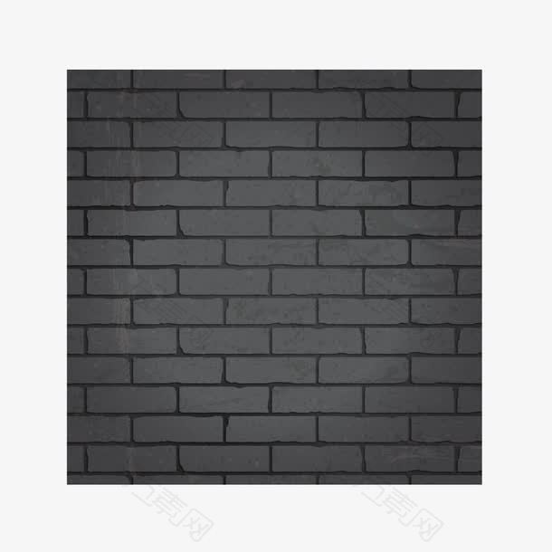 黑色砖墙背景图