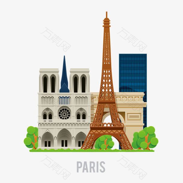 法国巴黎著名旅游城市